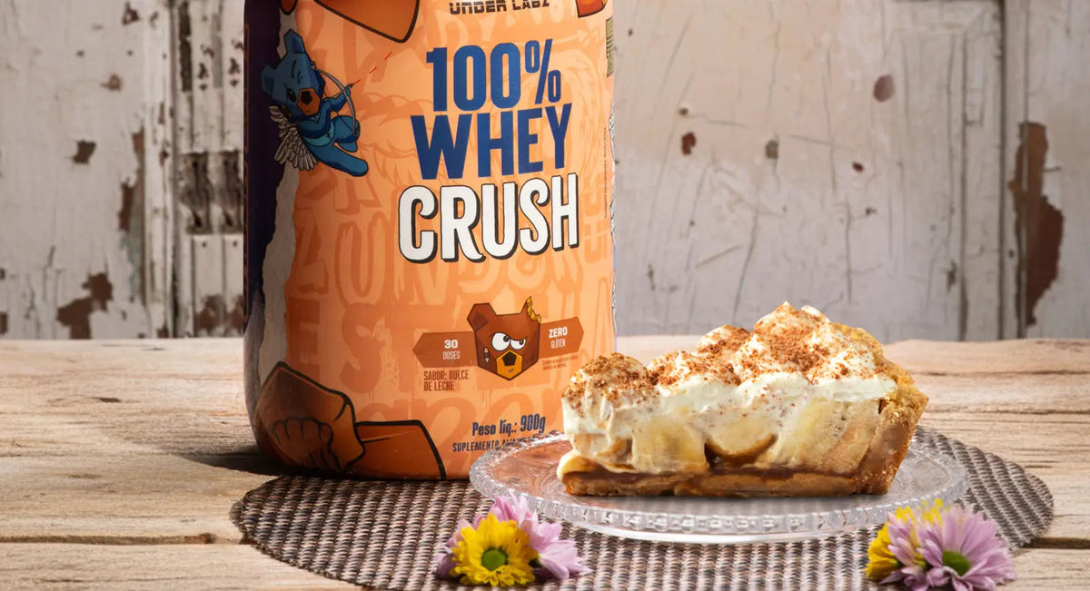 Receita de banoffee com 100% Whey Crush Dulce de Leche da Under Labz | Under Labz – Loja Oficial
