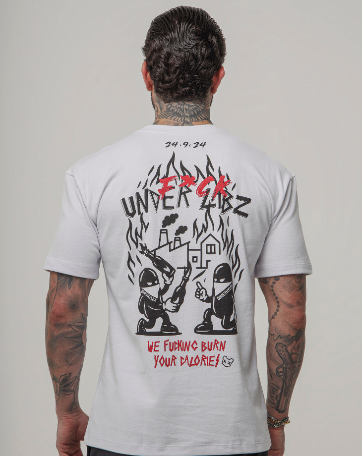 CAMISETA MASCULINA OVERSIZED DIMETHYLEX: BRANCO | Under Labz – Loja
