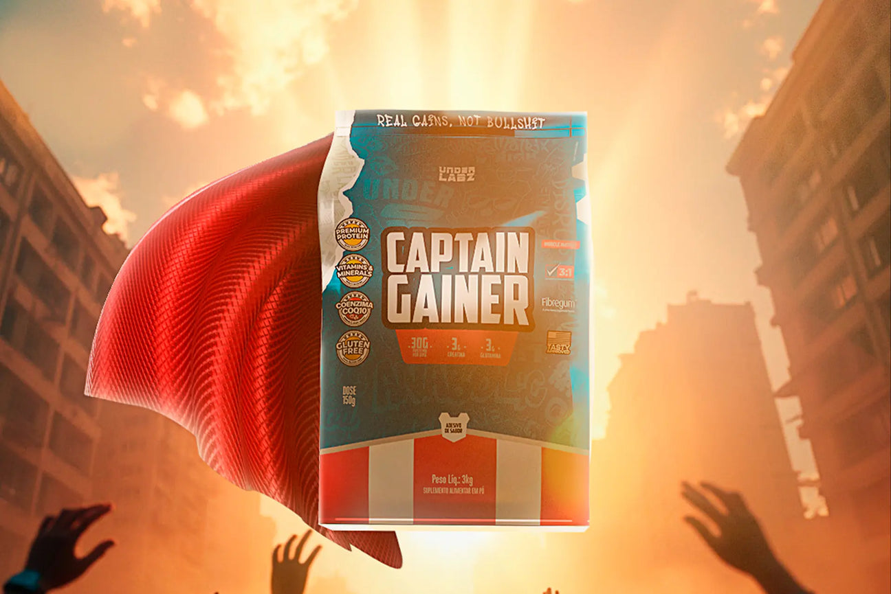 CAPTAIN GAINER transforma rotina de treino intenso em evolução garantida  | Under Labz – Loja Oficial