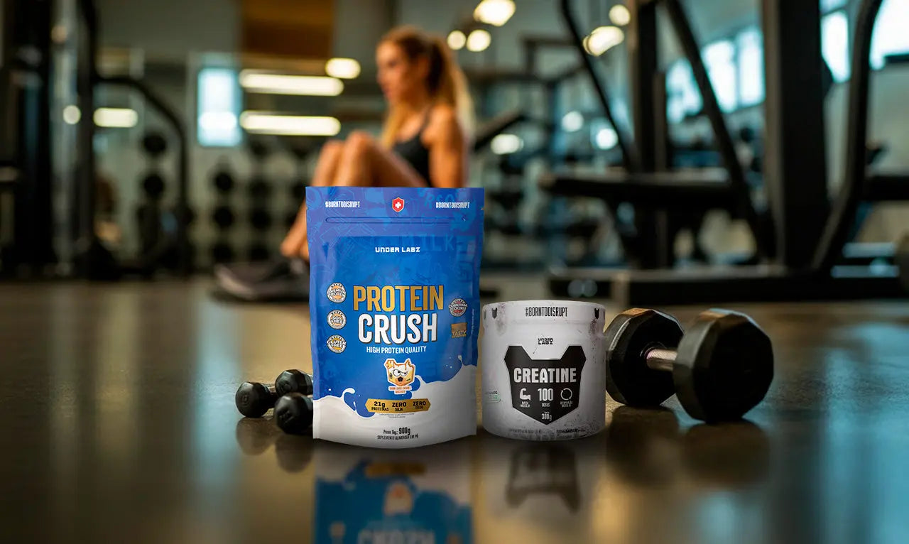 Creatina e Whey: como combinar os suplementos para melhorar seus resultados?  | Under Labz – Loja Oficial