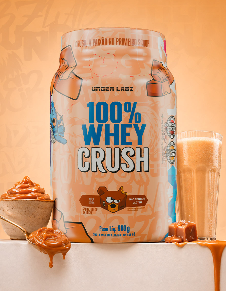 100% WHEY CRUSH DULCE DE LECHE 900g