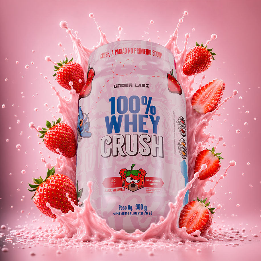 100% WHEY CRUSH STRAWBERRY 900g