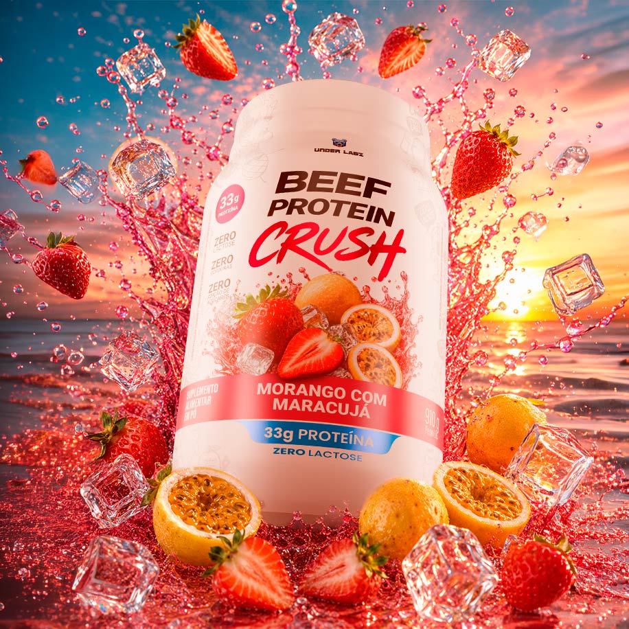 Dúvidas frequentes sobre BEEF PROTEIN CRUSH MORANGO COM MARACUJÁ 910g