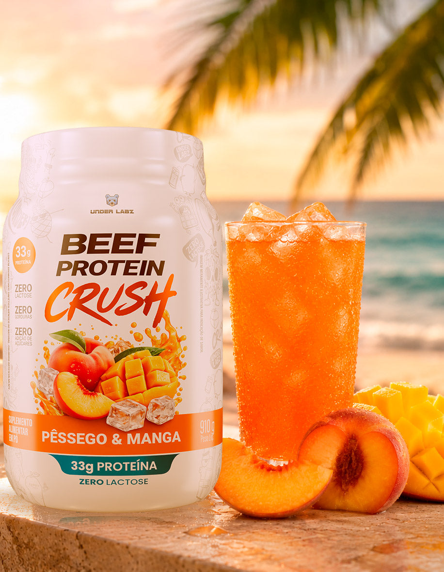 Estilo de vida BEEF PROTEIN CRUSH PÊSSEGO & MANGA 910g