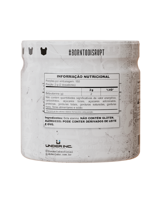 BETA ALANINE BORNTODISRUPT 300G - Loja Oficial Under Labz