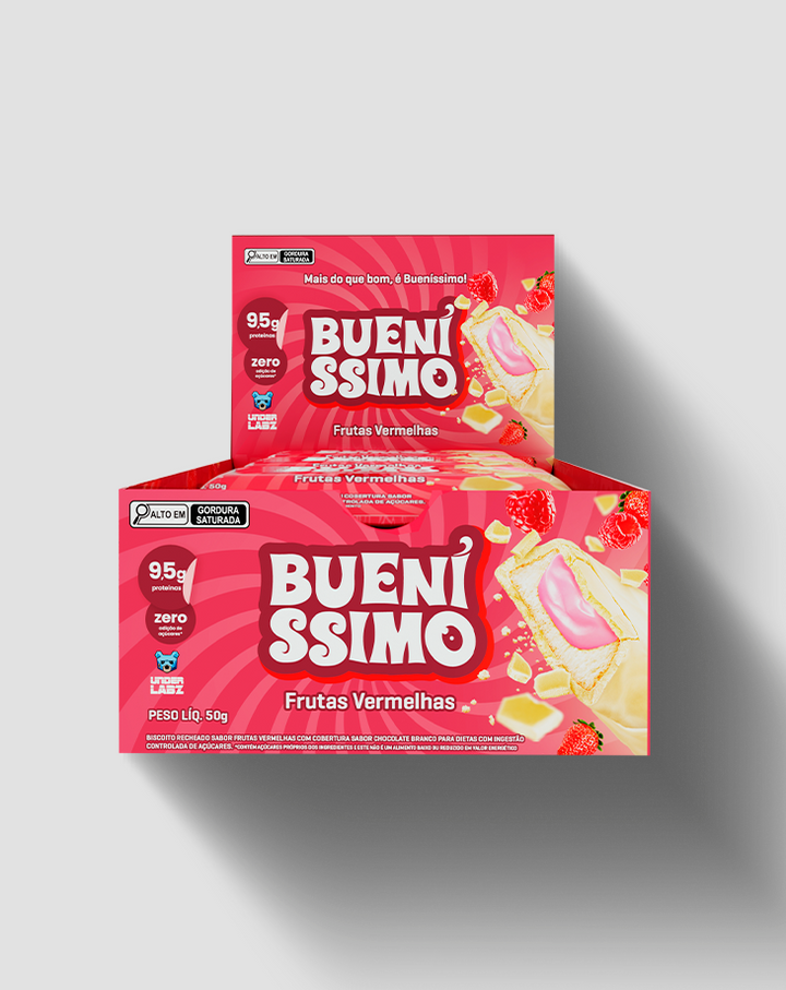 Baked Bar Bueníssimo display com 12 unidades - LOJA  | Under Labz – Loja Oficial