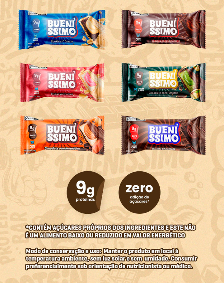 Baked Bar Bueníssimo display com 12 unidades - LOJA  | Under Labz – Loja Oficial