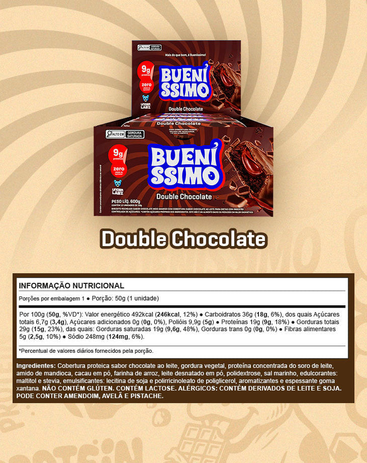 Baked Bar Bueníssimo display com 12 unidades - LOJA  | Under Labz – Loja Oficial