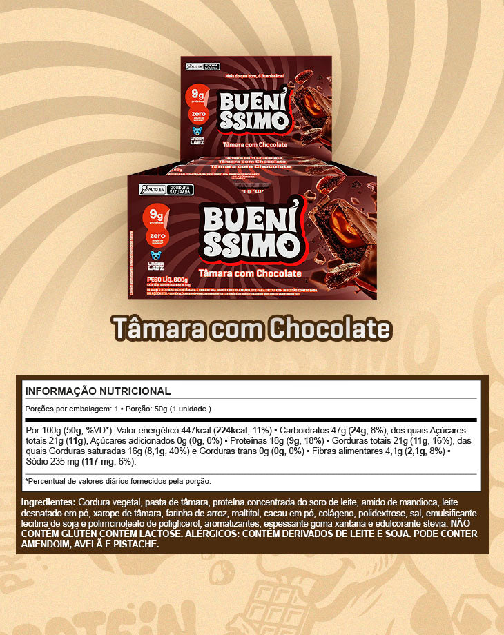 Baked Bar Bueníssimo display com 12 unidades - LOJA  | Under Labz – Loja Oficial