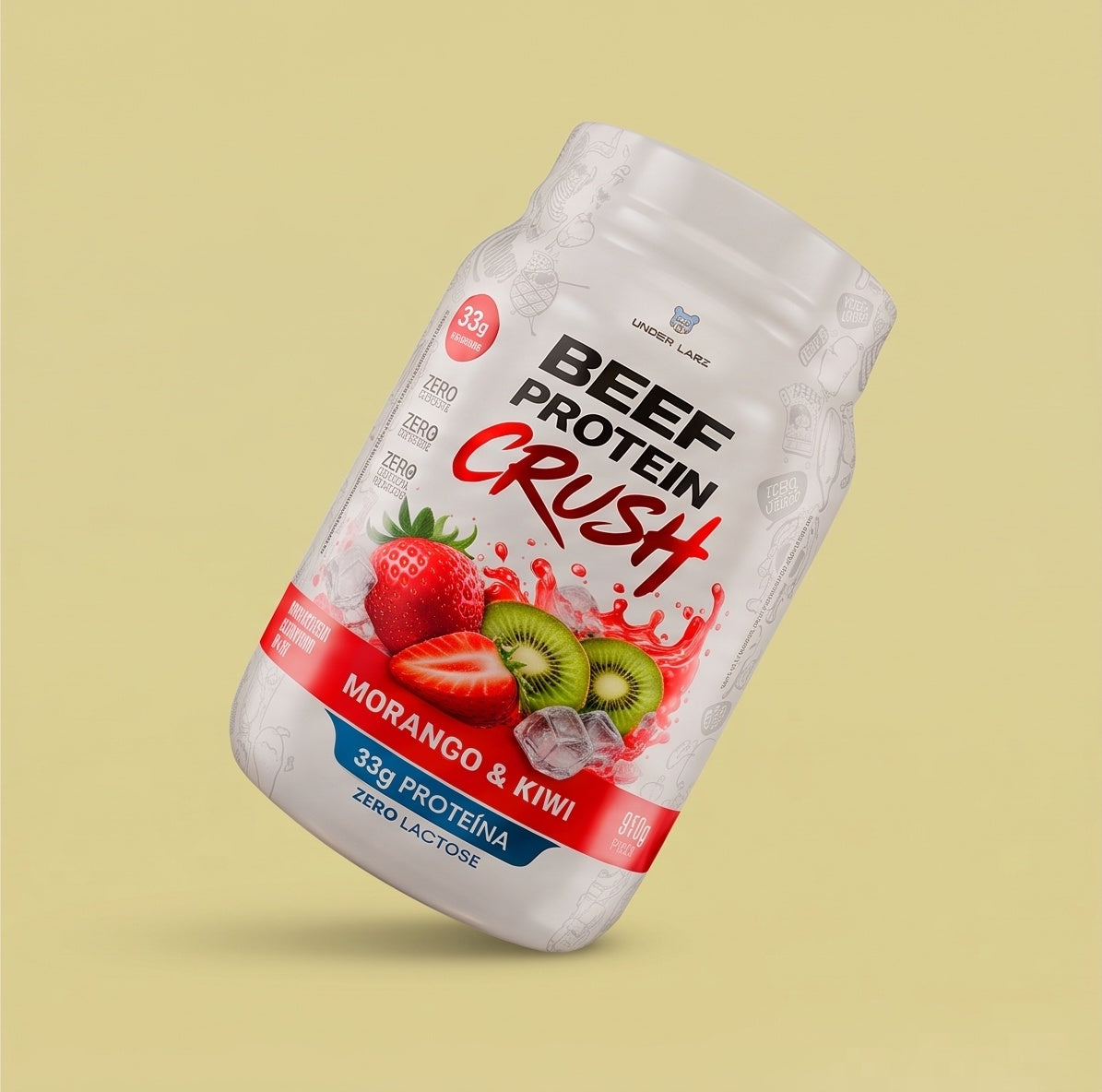 Estilo de vida BEEF PROTEIN CRUSH MORANGO & KIWI 910G
