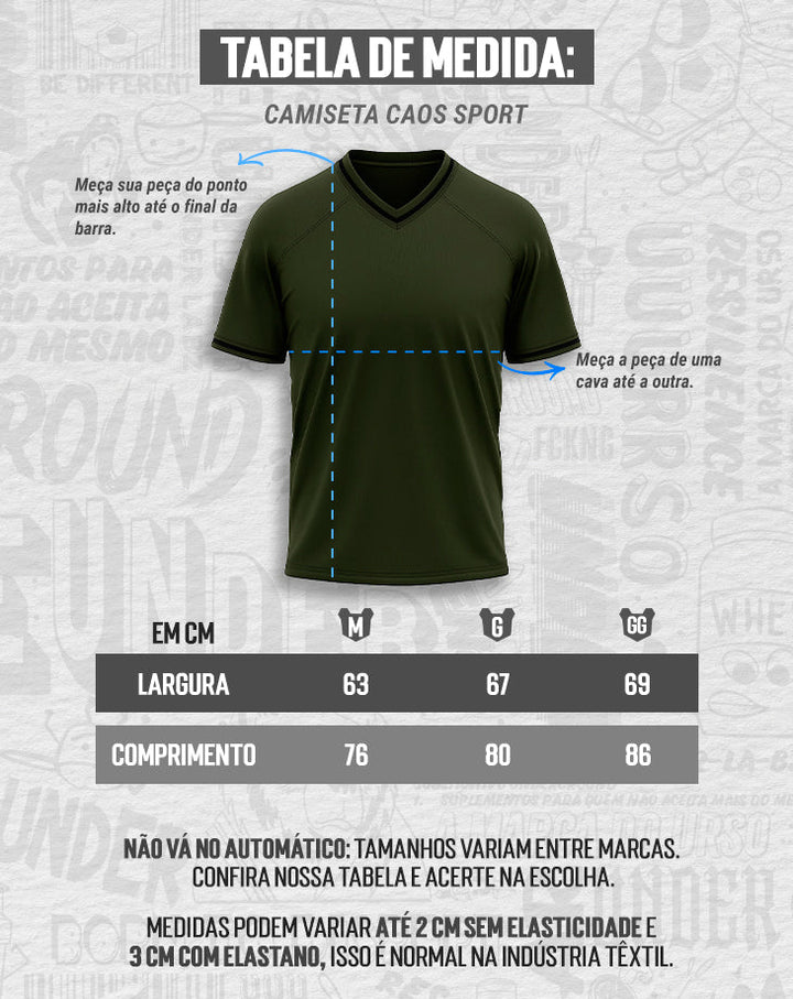 CAMISETA MASCULINA CAOS SPORT - Loja Oficial Under Labz