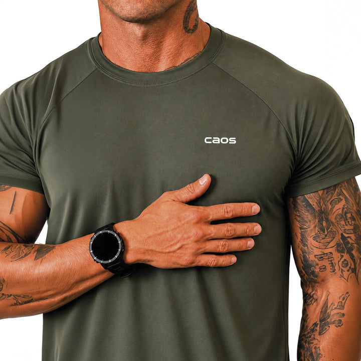 CAMISETA MASCULINA RAGLAN CAOS  | Under Labz – Loja Oficial