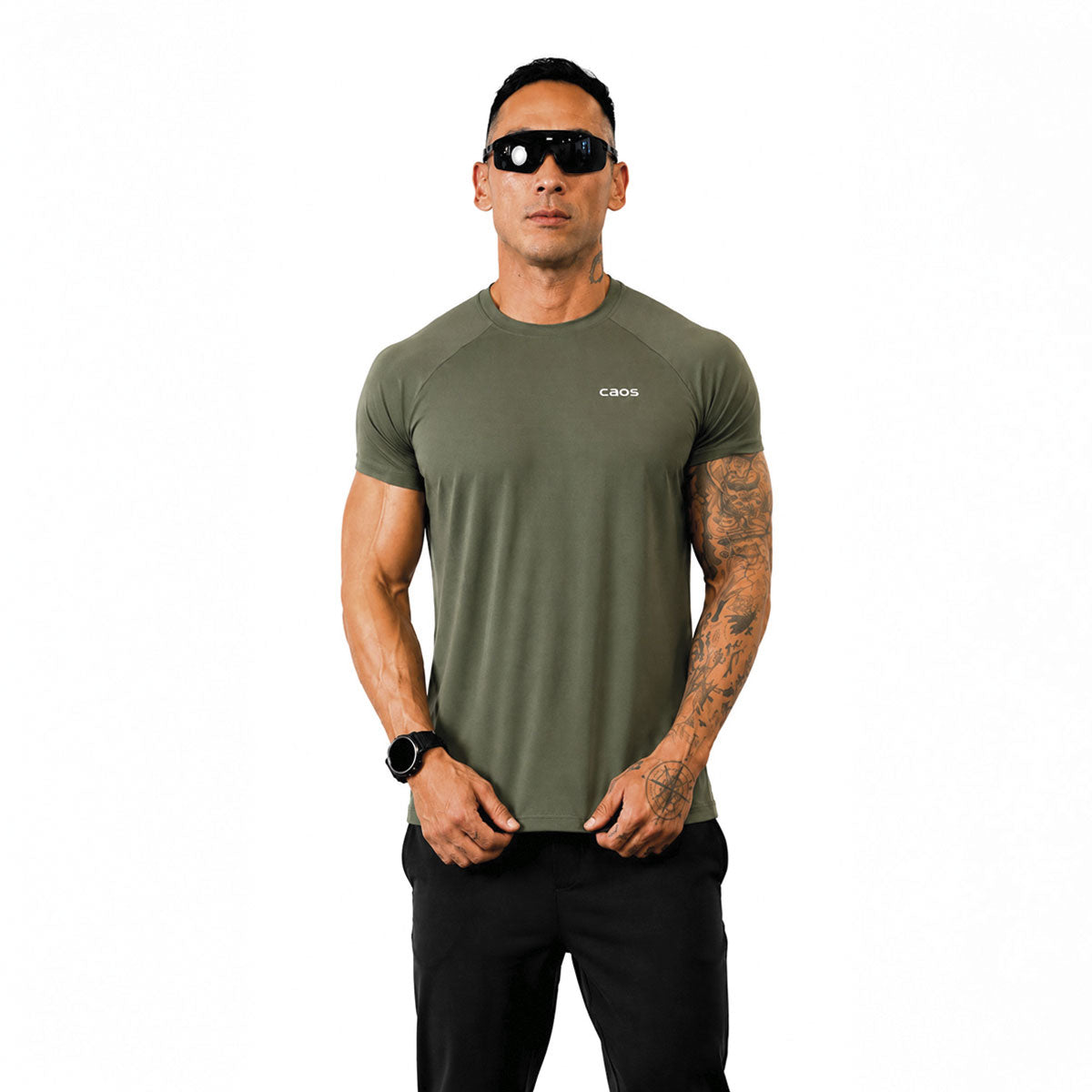 CAMISETA MASCULINA RAGLAN CAOS  | Under Labz – Loja Oficial
