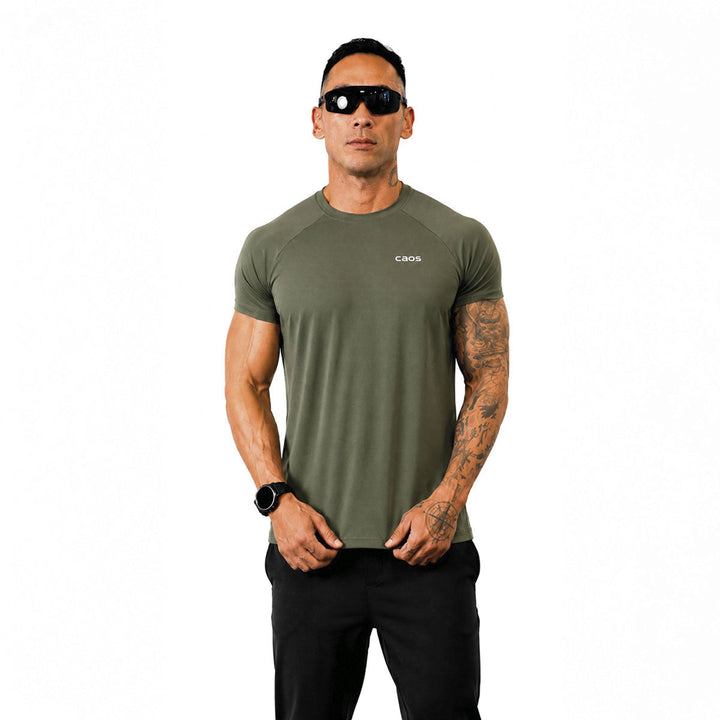 CAMISETA MASCULINA RAGLAN CAOS  | Under Labz – Loja Oficial