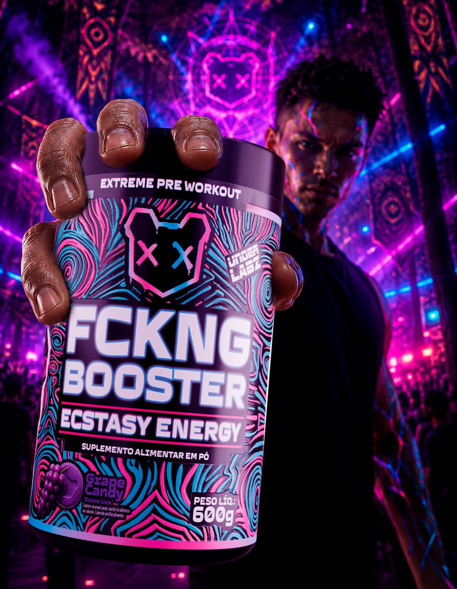 Estilo de vida FCKNG BOOSTER ENERGY GRAPE CANDY 600g