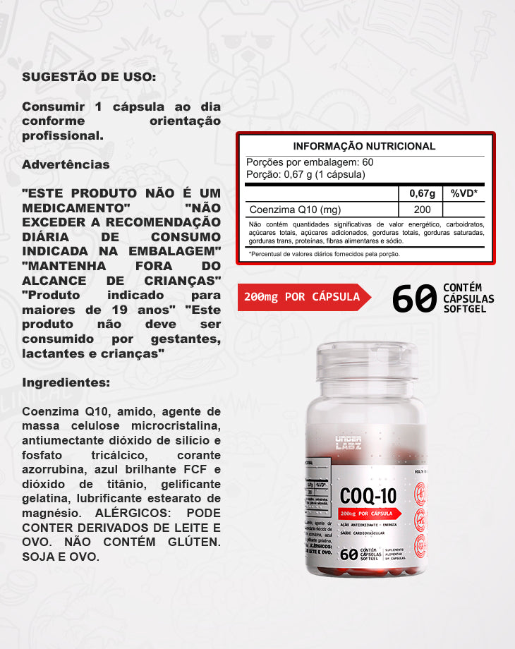 COENZIMA Q10 - LOJA  | Under Labz – Loja Oficial