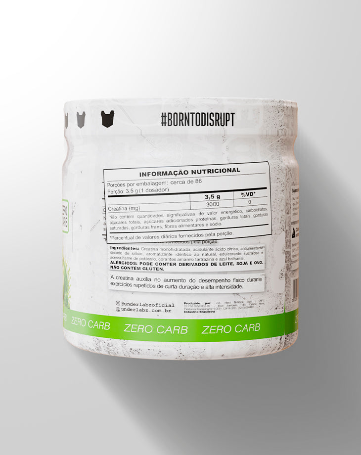 CREATINA 100% PURE BORNTODISRUPT - LOJA  | Under Labz – Loja Oficial