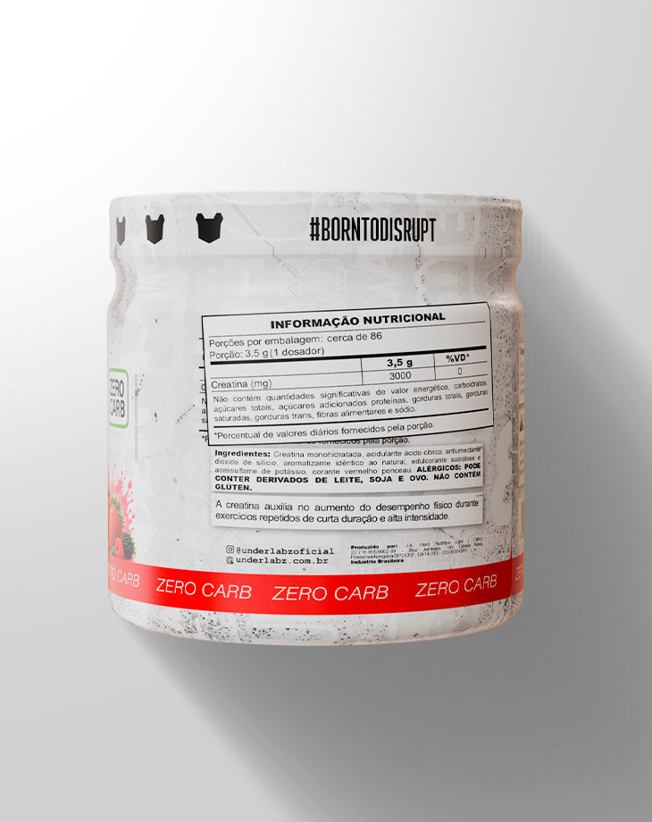 CREATINA 100% PURE BORNTODISRUPT - LOJA  | Under Labz – Loja Oficial