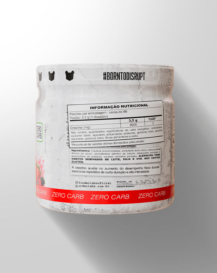 CREATINA 100% PURE BORNTODISRUPT - LOJA  | Under Labz – Loja Oficial