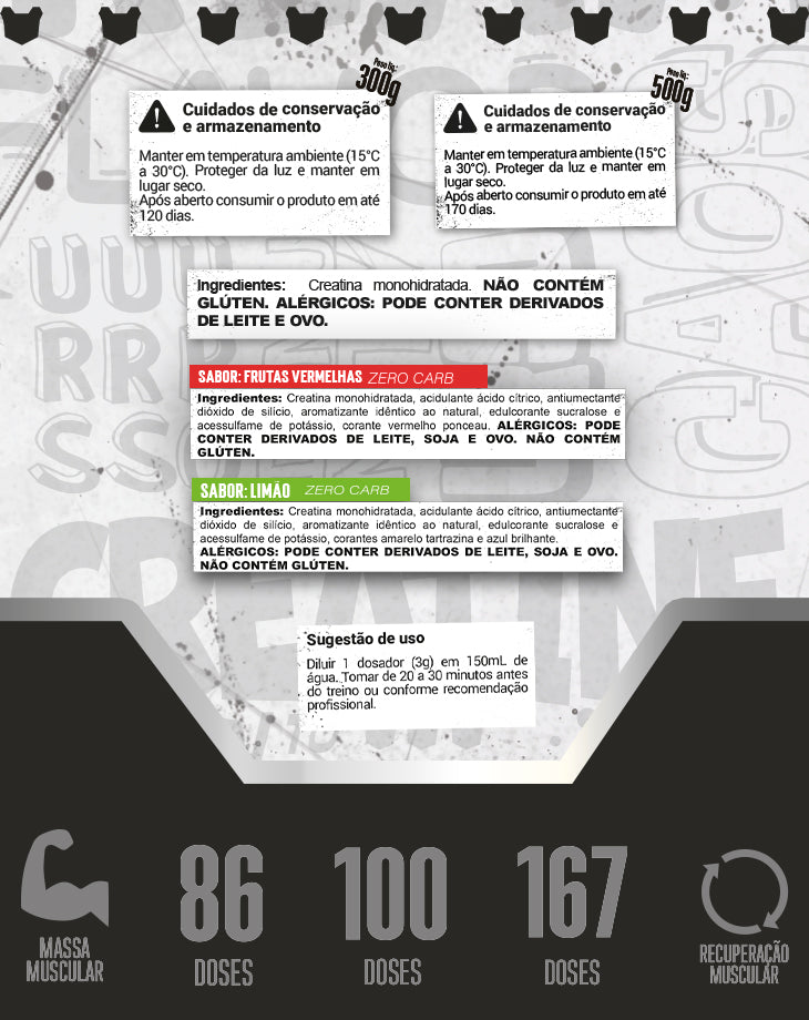 CREATINA 100% PURE BORNTODISRUPT - LOJA  | Under Labz – Loja Oficial
