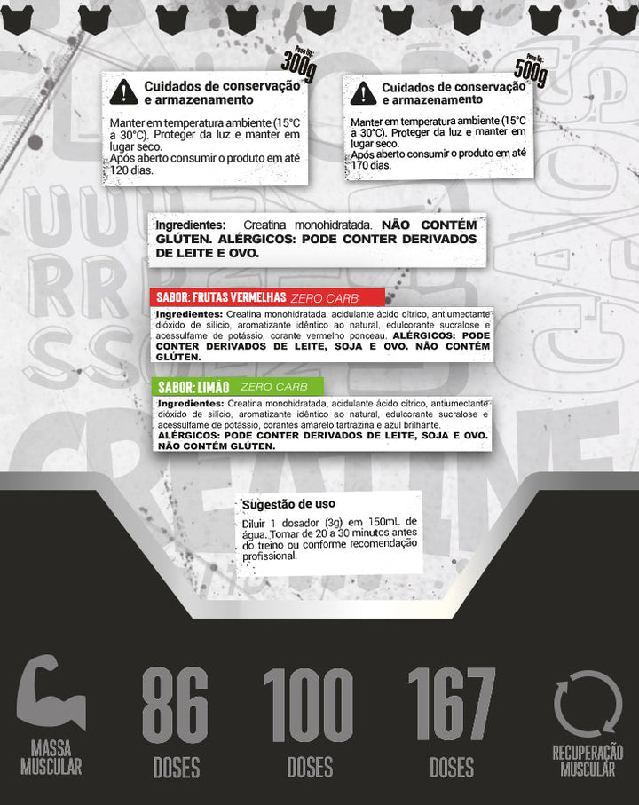 CREATINA 100% PURE BORNTODISRUPT - LOJA  | Under Labz – Loja Oficial
