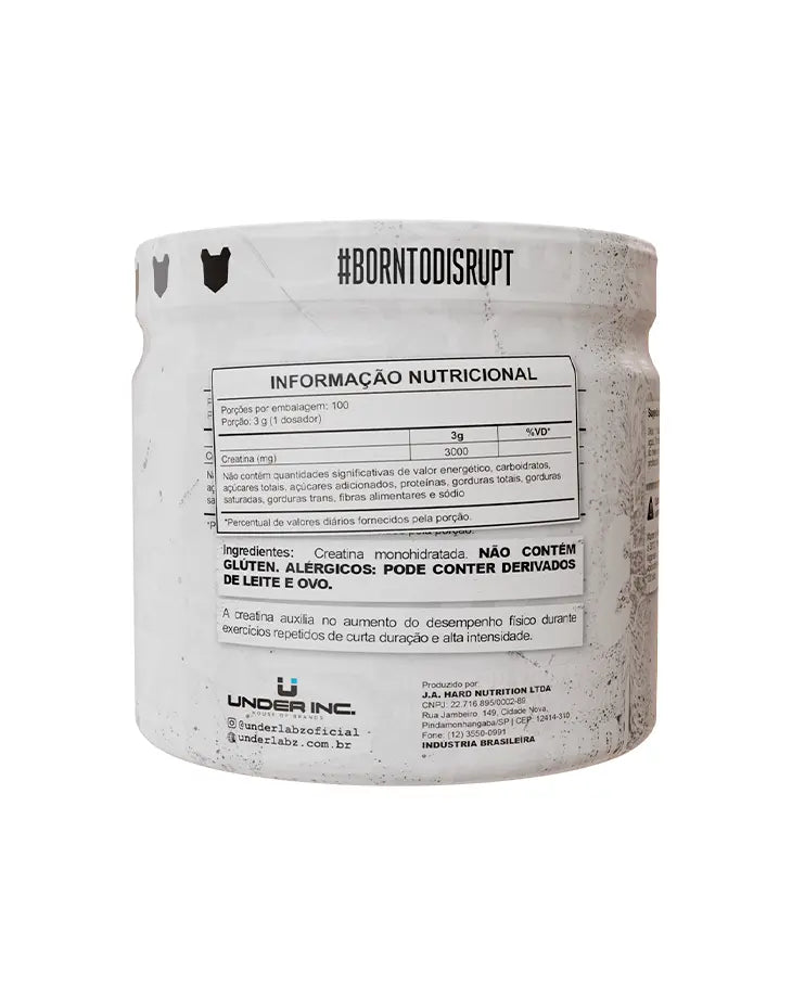 CREATINE 100% PURE BORNTODISRUPT - Loja Oficial Under Labz