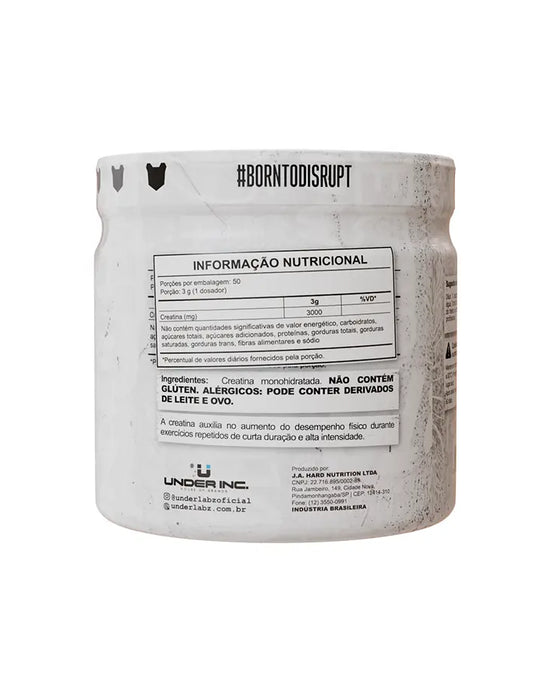 CREATINE 100% PURE BORNTODISRUPT - Loja Oficial Under Labz