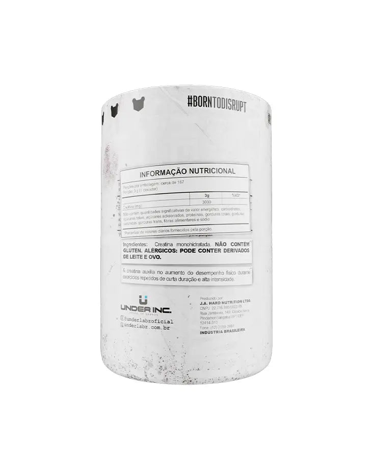 CREATINE 100% PURE BORNTODISRUPT - Loja Oficial Under Labz
