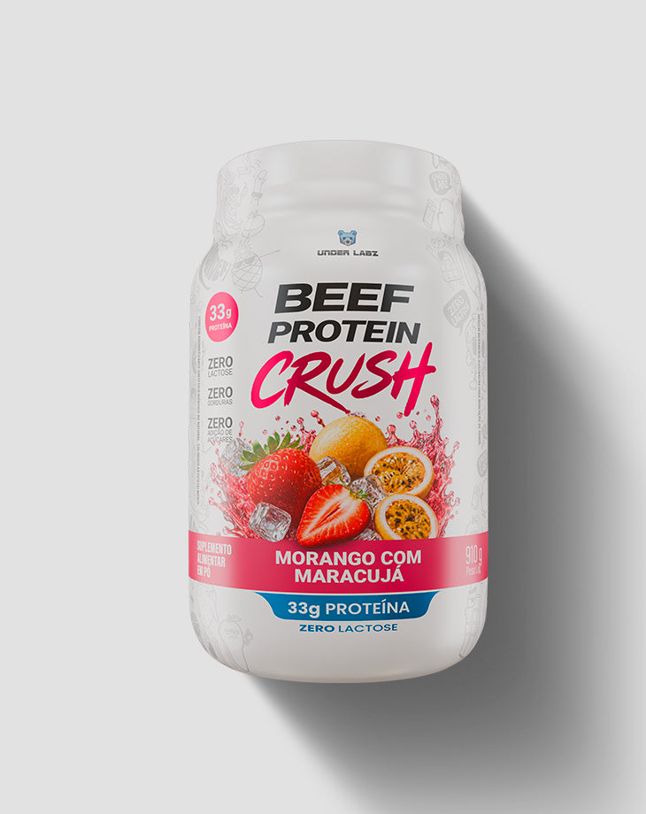 BEEF PROTEIN CRUSH MORANGO COM MARACUJÁ 910g