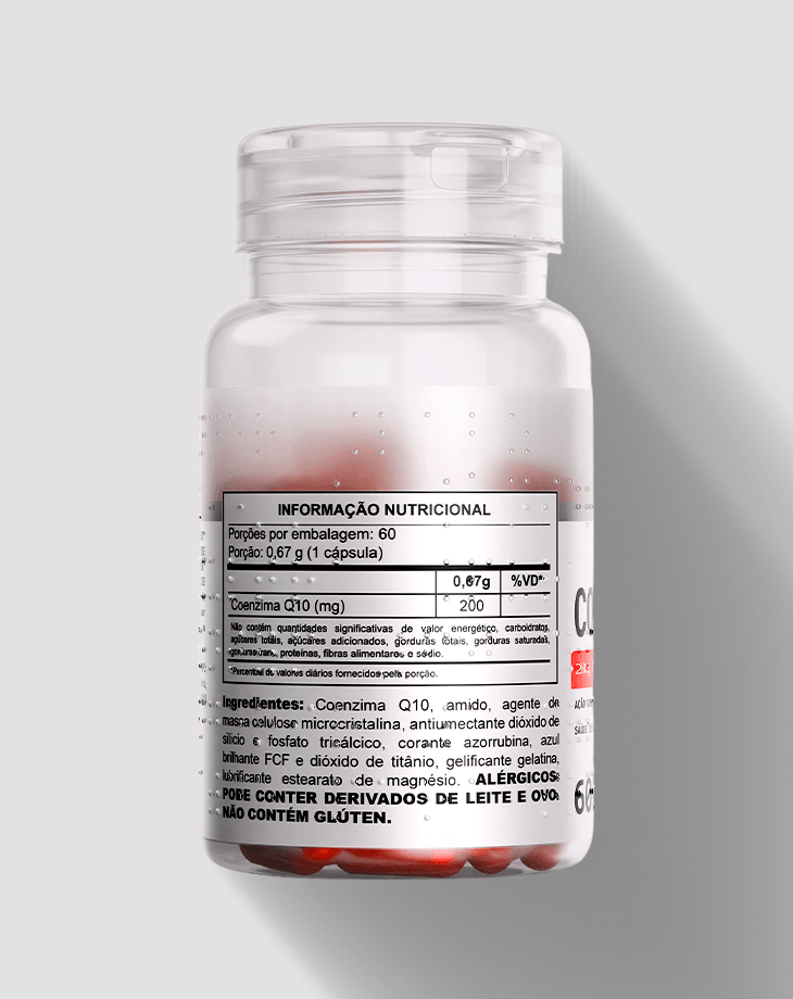 Tabela nutricional Coenzima Q10 Under Labz 200mg