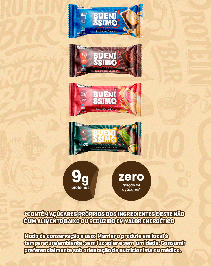 Baked Bar Bueníssimo display com 12 unidades