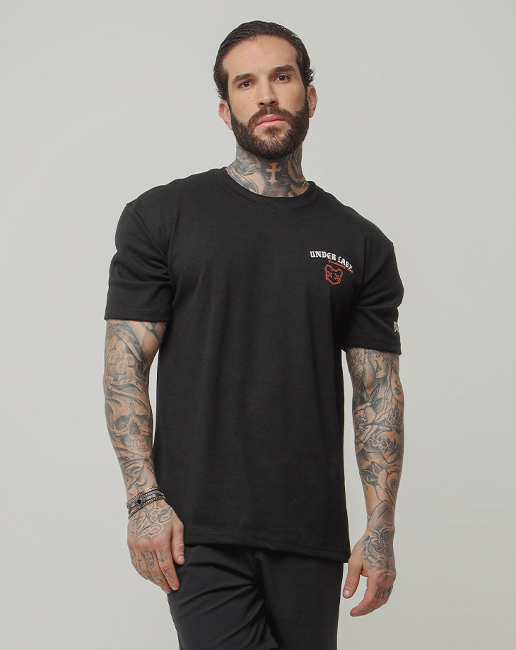 CAMISETA MASCULINA REGULAR LEGION PRETA