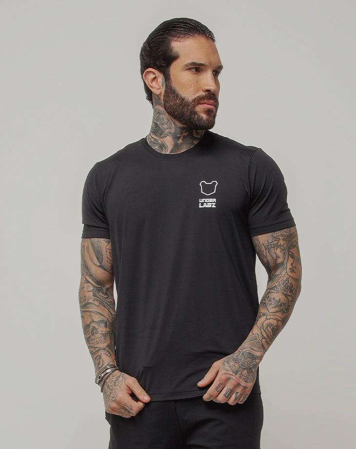 CAMISETA MASCULINA POLIAMIDA MARK PRETA