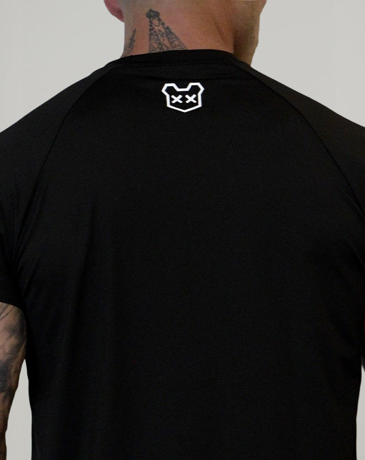 CAMISETA MASCULINA RAGLAN CAOS
