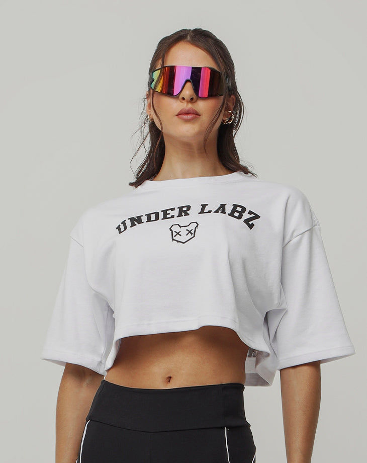 CROPPED BEAR CODE BRANCO