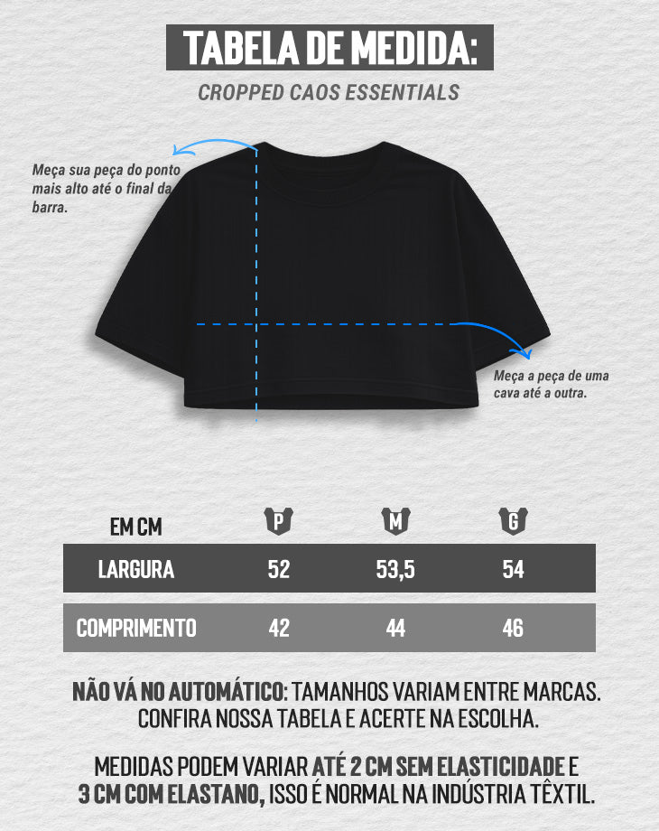CROPPED CAOS ESSENTIALS  | Under Labz – Loja Oficial