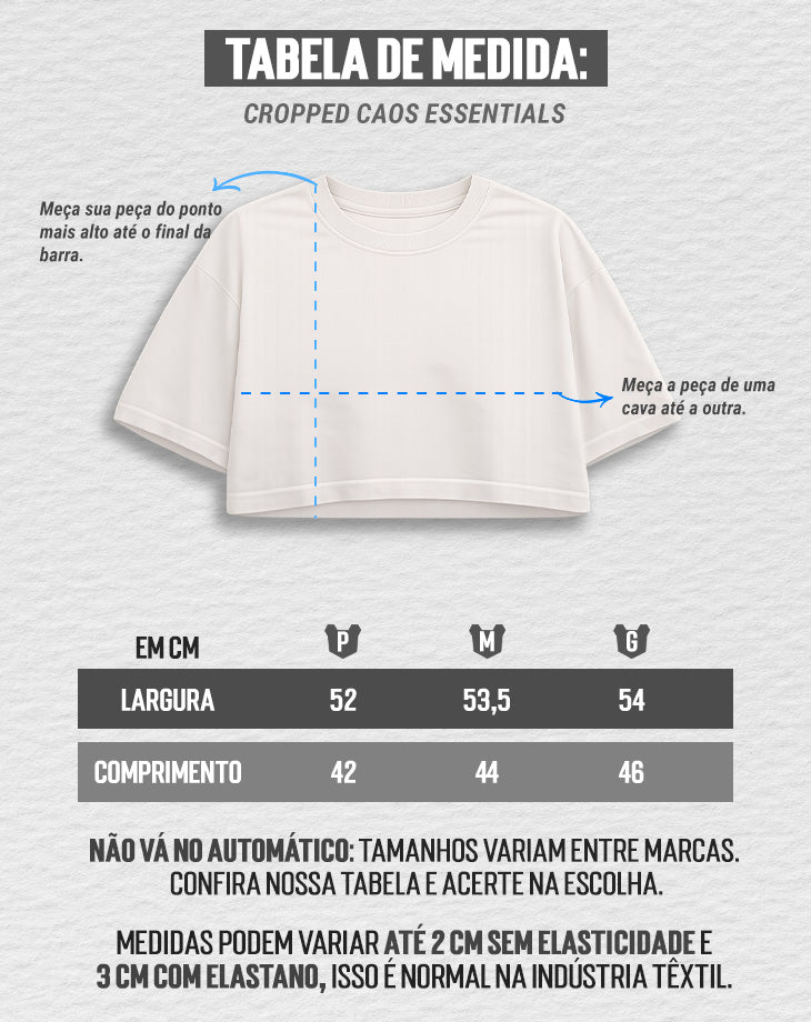 CROPPED CAOS ESSENTIALS  | Under Labz – Loja Oficial