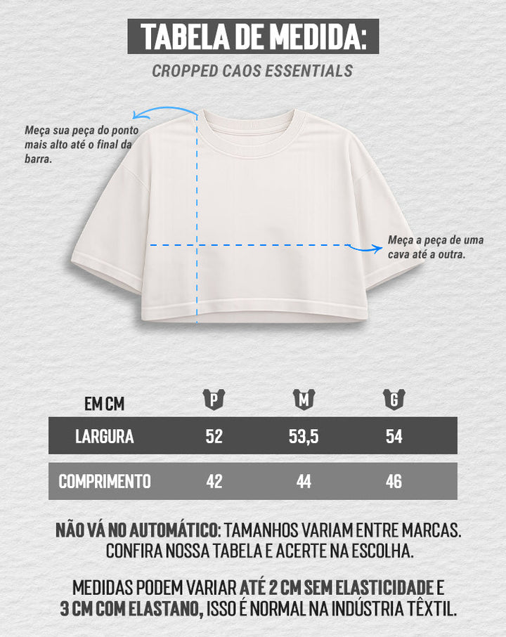 CROPPED CAOS ESSENTIALS  | Under Labz – Loja Oficial