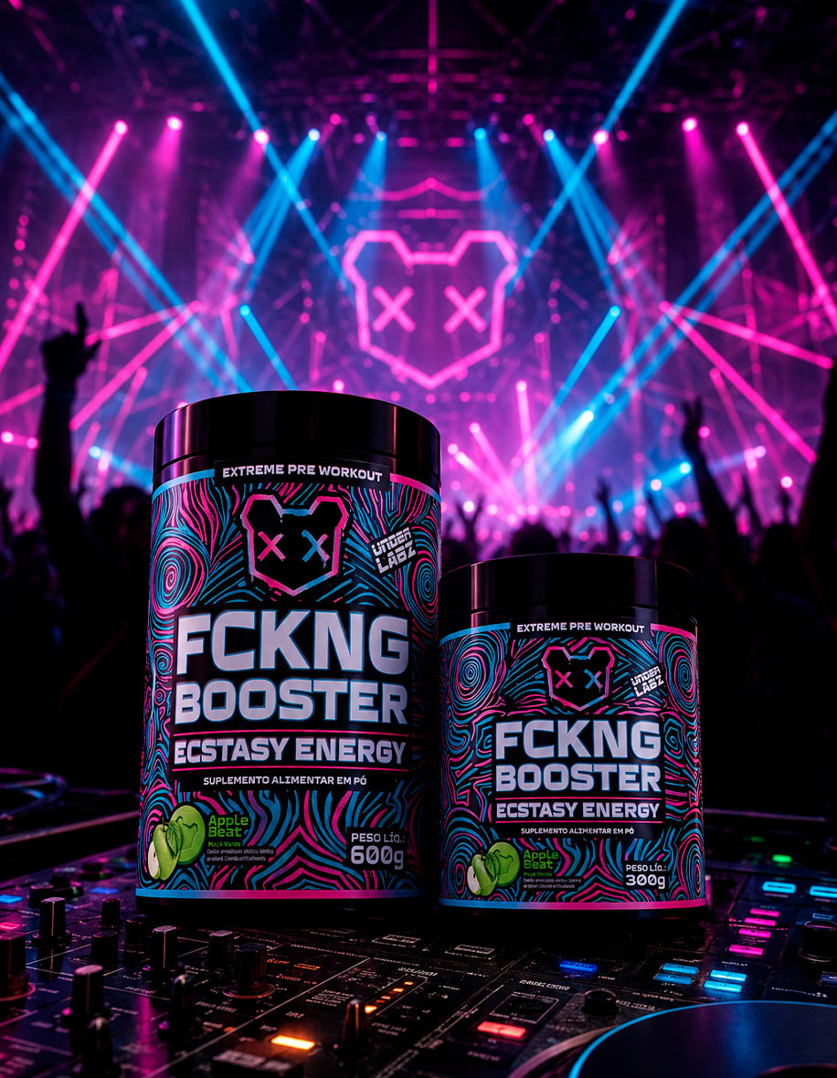 Estilo de vida FCKNG BOOSTER ENERGY APPLE BEAT 300g