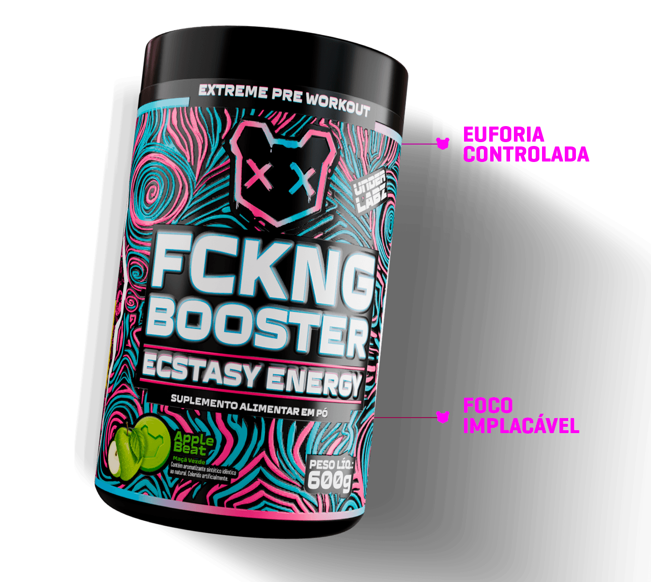 FCKNG BOOSTER ENERGY APPLE BEAT 600g