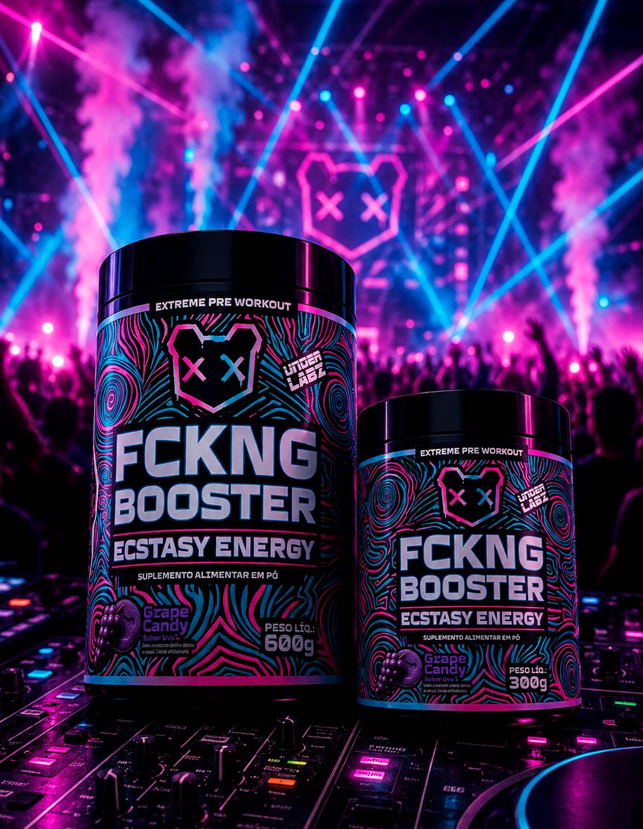 Estilo de vida FCKNG BOOSTER ENERGY GRAPE CANDY 300g