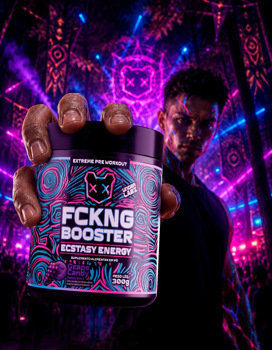 Estilo de vida FCKNG BOOSTER ENERGY GRAPE CANDY 300g