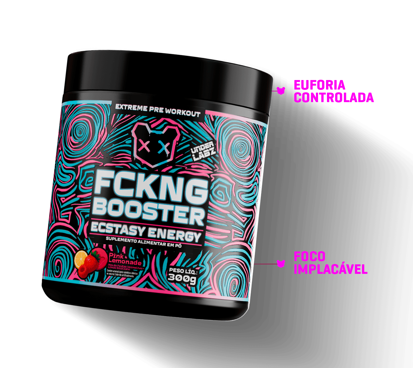 FCKNG BOOSTER ENERGY PINK LEMONADE 300g