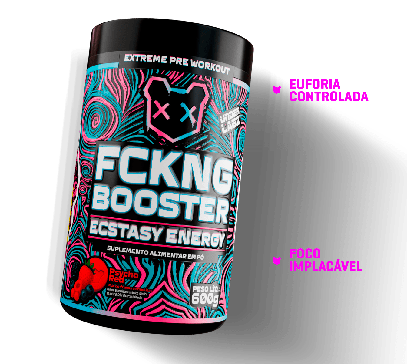 FCKNG BOOSTER ENERGY PSYCHO RED 600g