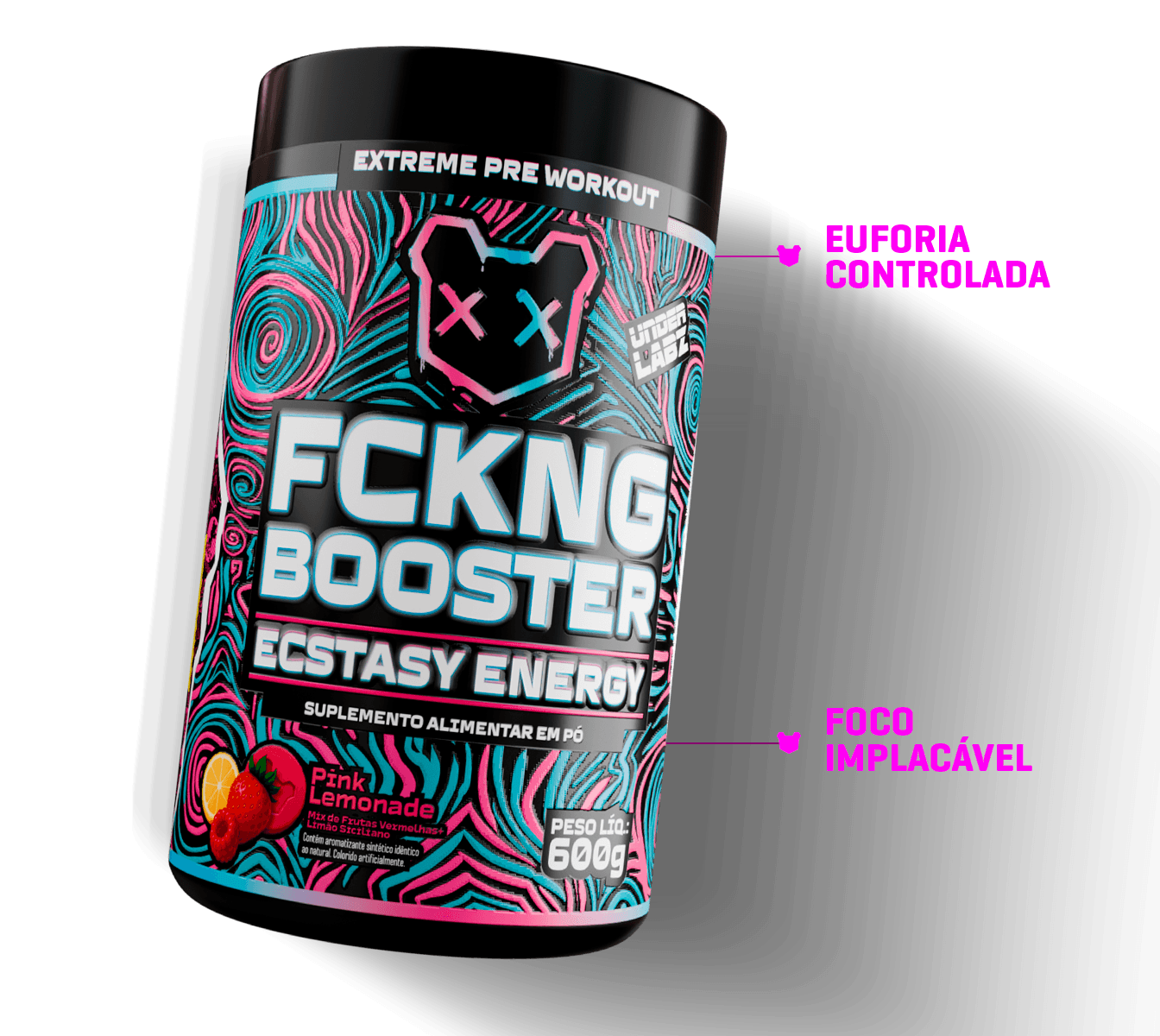 FCKNG BOOSTER ENERGY PINK LEMONADE 600g