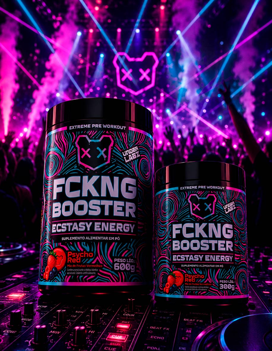 Estilo de vida FCKNG BOOSTER ENERGY PSYCHO RED 600g