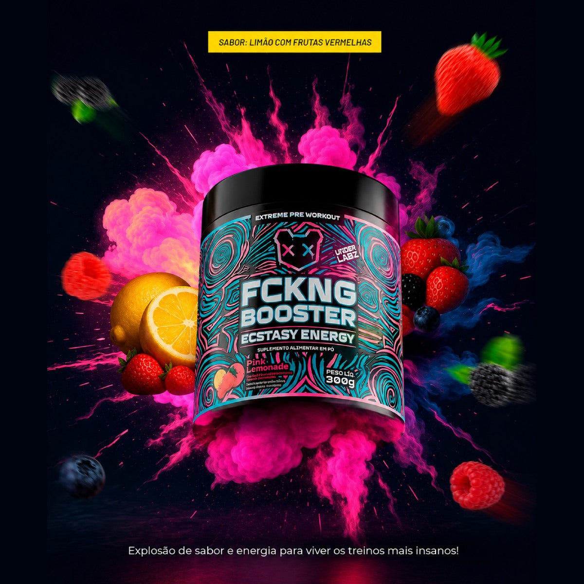 FCKNG BOOSTER ENERGY PINK LEMONADE 300g