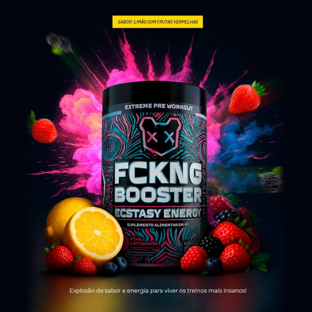 FCKNG BOOSTER ENERGY PINK LEMONADE 600g