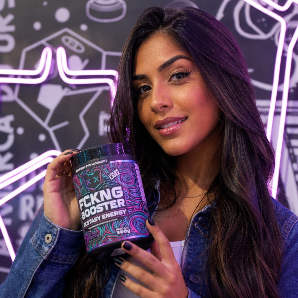FCKNG BOOSTER ENERGY GRAPE CANDY 300g | Under Labz