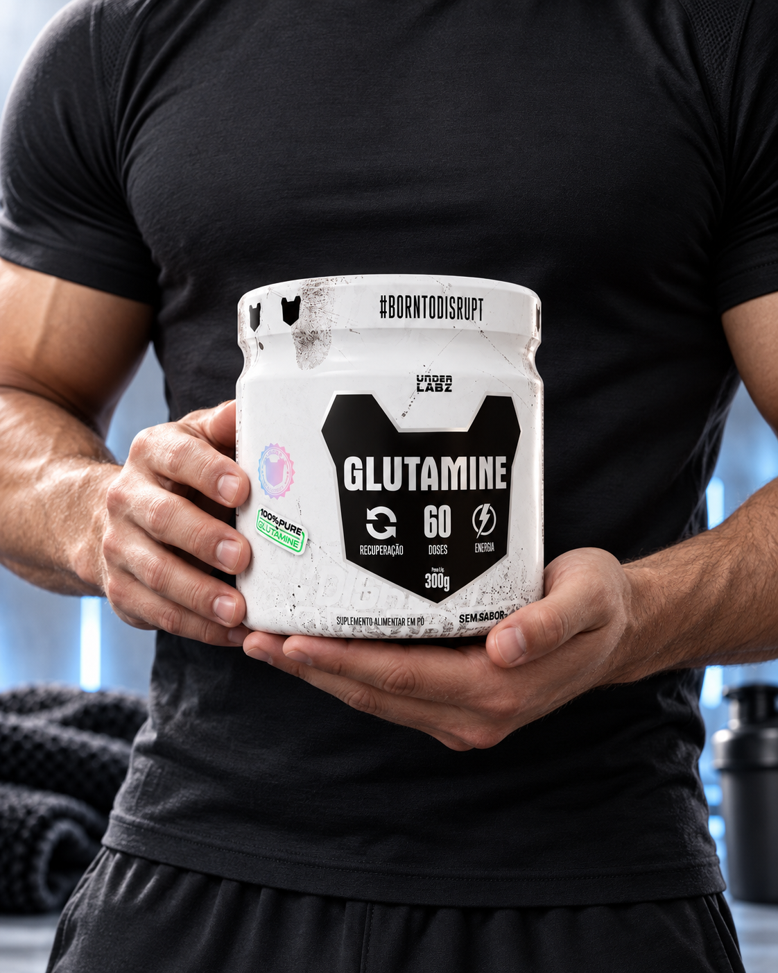 Estilo de vida GLUTAMINA 100% PURE BORNTODISRUPT 300G